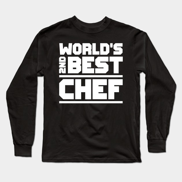 2nd best chef Long Sleeve T-Shirt by colorsplash